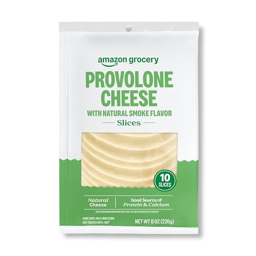 Amazon Grocery, Provolone Chee... Smoke Flavor, 8 Oz, 10 Slices