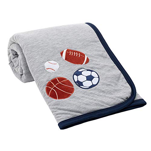 Lambs & Ivy Hall Of Fame Sports Jersey/Sherpa Cozy Baby Blanket #TOP4