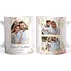 White Ceramic Coffee Mug Photo Mugs Personalized Picture Custom Name Engagement Wedding Gifts For Women Adults Wife Husbands Couples Tea Cups Table Desk Accessories 11 and 15 Oz