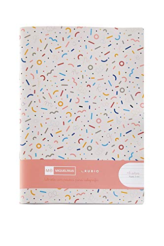 Miquelrius - Cuaderno Grapado By Rubio, Formato 4 (A5+), Pauta Montessori 5 mm, Ideal como Material Escolar para la Vuelta al Cole