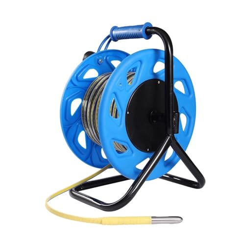 NURII Steel Ruler Water Level Gauge Meter, 10-500m Digital Water Level, with Sounder, Metal Bracket(30m Iron)