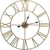 Sorbus 24 Inch Gold Wall Clock