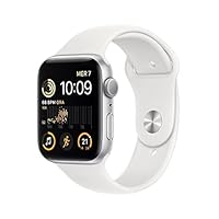 Apple Watch SE (2ª gen.) (GPS, 44mm) Smartwatch con cassa in alluminio color argento con Cinturino...