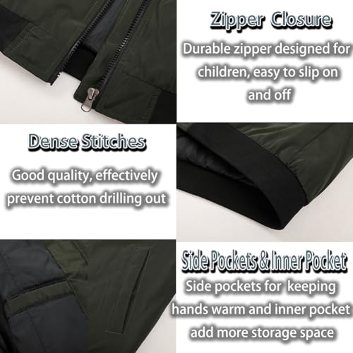 Image of SNOW DREAMS Boys Girls Bomber Jacket Flight Jackets Spring Varsity Jacket