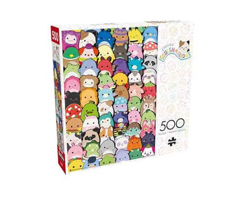 Buffalo Games - Squishmallows Collage - Rompecabezas de 500 Piezas para Adultos | Hecho en USA, Tamaño Final 21.25 x 15 in