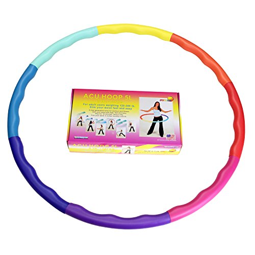 image for Sports Hoop Weighted Hula Hoop, ACU Hoop 5L - 4.9 lb Large, Weight Los
