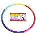 Sports Hoop Weighted Hula Hoop, ACU Hoop 5L - 4.9 lb Large, Weight Loss Fitness Workout with ridges. (Rainbow Colors)