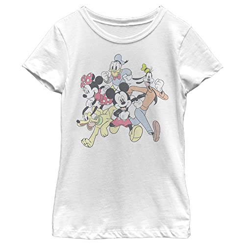 T-shirt Disney Fille Blanc pour les Journées d'École et Loisirs XL