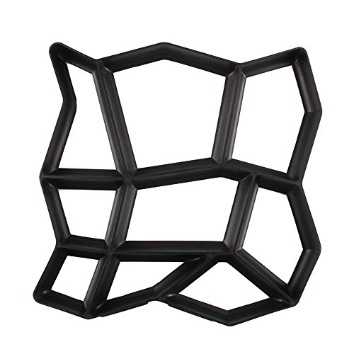 Estink Gehweg Form Betonform Schalungsform Betonpflaster Pflasterform Gießform Wiederverwendbare Garten Schablone 43x43x4cm