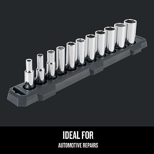 Image of CRAFTSMAN Socket Set, SAE, 3 /8 inch Drive, 6 Pt., 11Piece (CMMT12044) (Pack of 6)