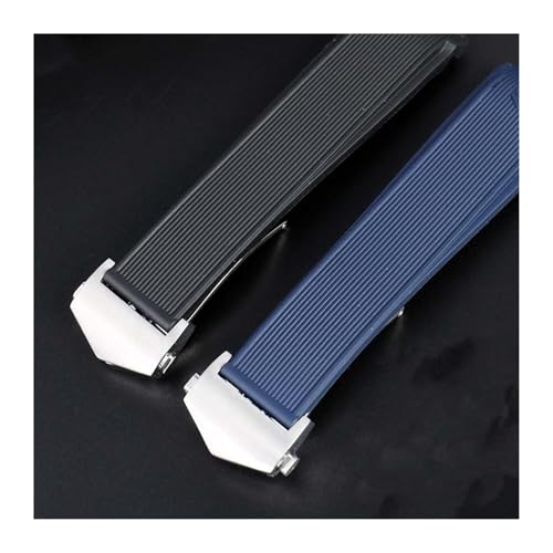 Correa de silicona de 22 mm impermeable y flexible con hebilla resistente 4