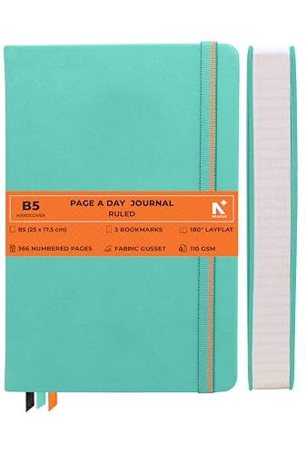 NEORAH —B5 RULED | 368 Pages - 110 Gsm | PAGE A DAY JOURNAL (25x1...