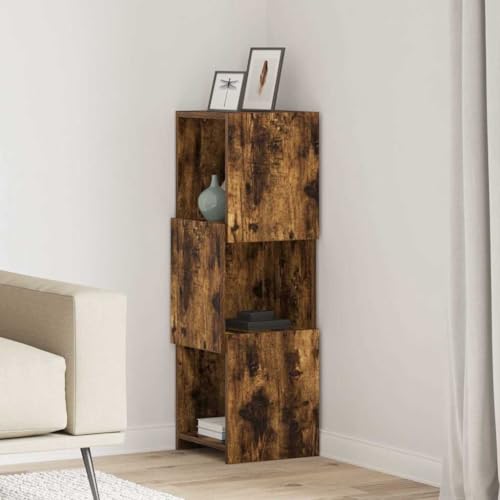 Estantería para ahorrar espacio de madera con 3 niveles verticales 3