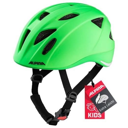 ALPINA Unisex - Kinder, XIMO LE Fahrradhelm, green, 47-51 cm