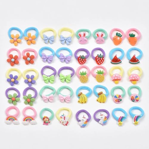 Image of Girls Clubs Cartoon Hair Tie for Baby Girls, Kids and women's (48)