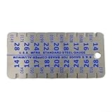 Medidor de grosor de acero inoxidable de grado industrial 1428 placa con...