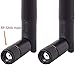 Bingfu WiFi Antenna 2.4GHz 5GHz 5.8GHz 3dBi MIMO RP-SMA Male (2-Pack) + 2 x 12 inch Ngff to Rp-SMA Cable for M.2 NGFF Intel Wireless Network Card WiFi Adapter Laptop