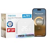 Meross Termostato WiFi Matter Termostato Caldaia da Parete Matter Bianco