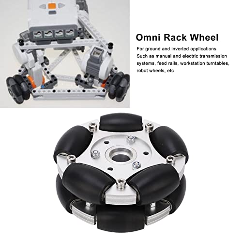 Roue omnidirectionnelle de robot 127mm avec rouleau de roulement fluide