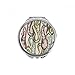 Classical Red Blue Green Pattern Hand Compact Mirror Round Portable Pocket Glass