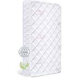 Letmxiu Premium Crib & Toddler Mattress,100% Knitted Fabric, Premium Fleece Surface-Hypoallergenic, 5