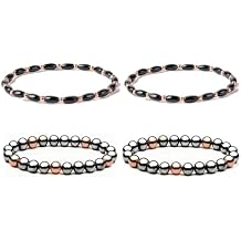 Advanced Ionic Grounding Network Real Copper Magnetic Bracelet & Anklet Set, High-Potency Static Field Jewelry for Continuous Energy Circulation, Bio-Inductive Grounding Duo for Joint Comfort