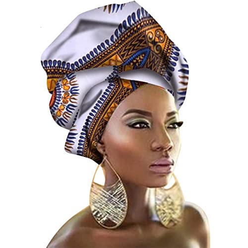 Chien TJ04 African Head Scarf Extra Long 70”x20”2