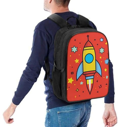 Mochila infantil Rocket 3 ajustable con relieve 3D animado y compartimento impermeable 5