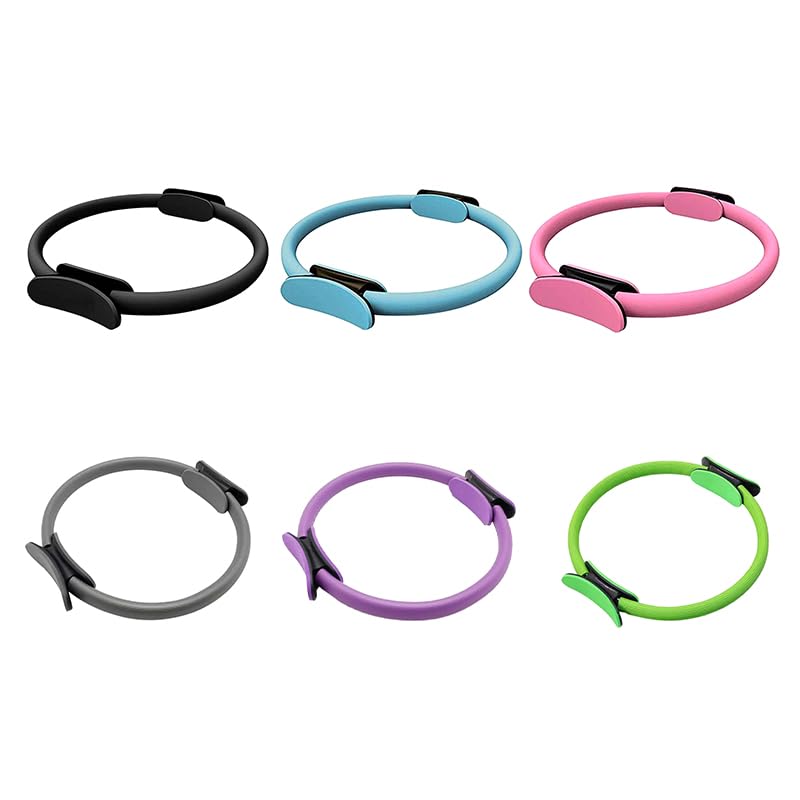 Anello da pilates con doppia impugnatura, per esercizi magici e pilates, con doppia impugnatura, per yoga, fitness, per bruciare i grassi sulle braccia e sulle cosce per aumentare la forza, donne e