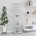 Zipzop Modern 64.5'' Contemporary 4-Shelf Case Glass Display Cabinet in Clear with Door, Curio Cabinet Collection Display Case, Floor Standing Bookshelf for Living Room Bedroom Home Office