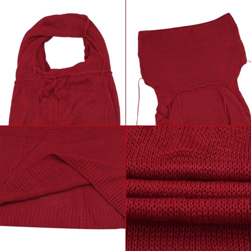 Image of Women's Knitted Hoodie Sweater Vest Sexy Sleeveless Hollow Out Hooded Crop Top Draped Sweatshirt Streetwear