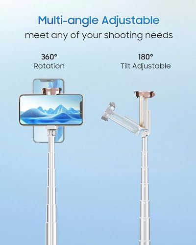 Trípode para teléfono móvil compacto con mando inalámbrico para Android e iPhone 5