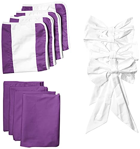Baby Doll Sweet Lodge Collection 12Piece Round Crib Curtain & Drape Set in Plum