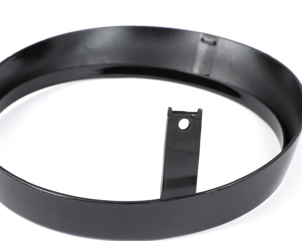 MOTO NOSTRA Scheinwerferzierring schwarz glänzend komaptibel für Vespa GTS Notte, GTV i.e. Sei Giorni 300, GTS i.e. Super300 HPE, GTS HPE 300 E5