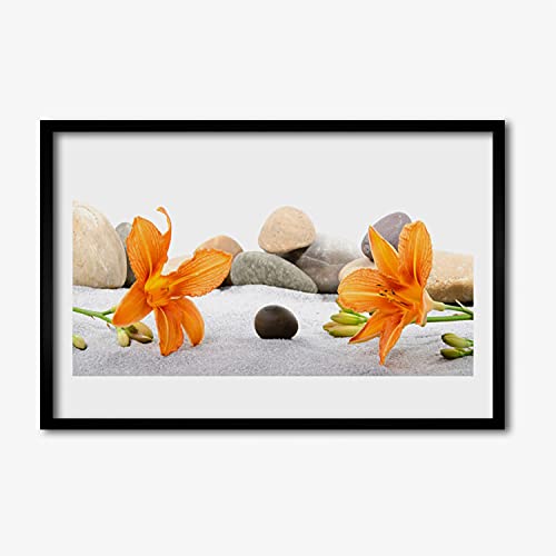 Affiche encadrée 60x40 cm Tulup - Cadre MDF salon chambre image photo art Lily Art murale
