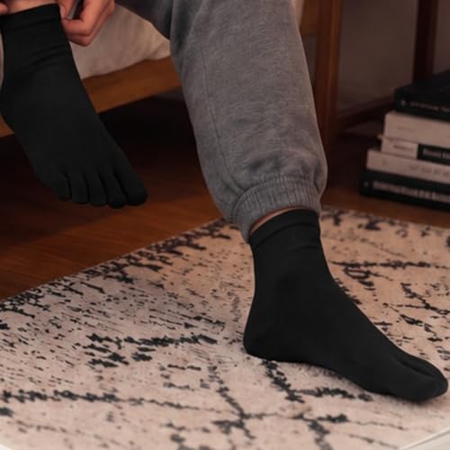 Image of Bencailor 4 /12Pairs Women Toe Sock Five Toe Sock