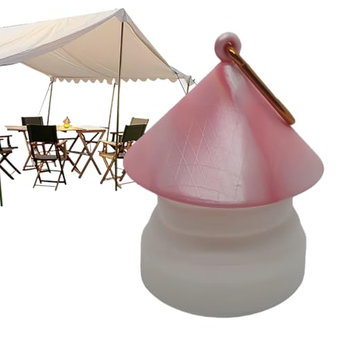 Luz de campamento, plegable, impermeable, recargable, de silicona, luces ambientales de camping, para el hogar, senderismo, montañismo, viajes, nocturna, dormitorio, mesita de noche