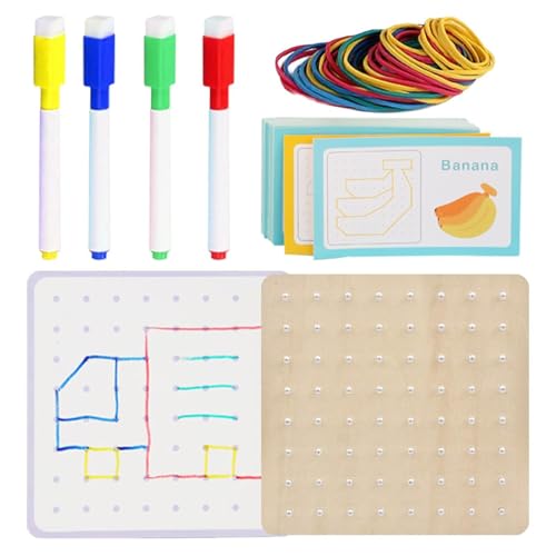 Tablas Geo para el Aula: soluciona el aprendizaje de geometría con divertidos elásticos