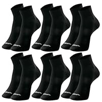 MASH Kit 3 Pares Meia Cano Médio Curto Esportiva Academia Respirável, 3 Pretos, 42-45