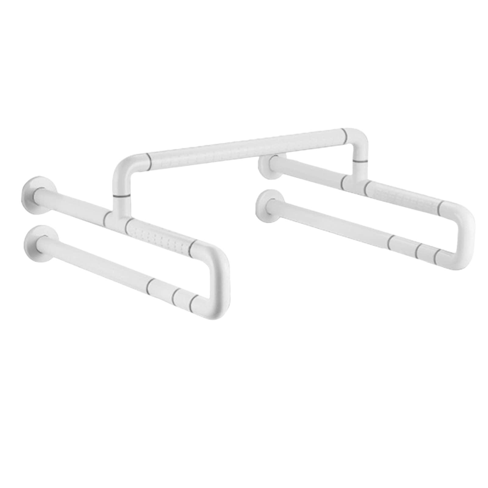Fkxsxaz Women's White Toilet Safety Rails, Universal Handles For Elderly, Handicap Seat With Handles, Assist Grab Bar Anti Slip Handle Aid,-Without Legs