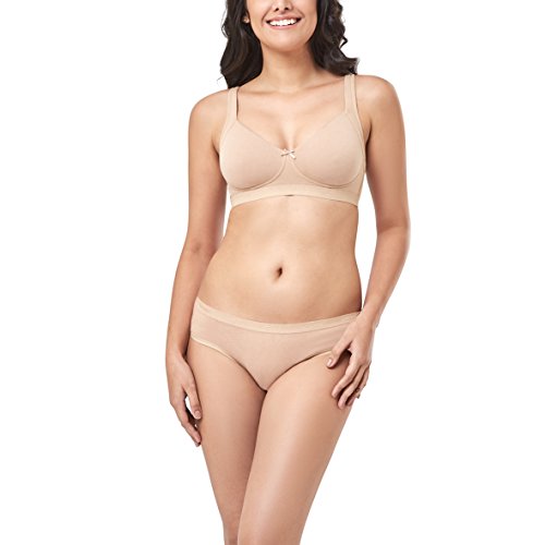 Image of Amante Every de Black Solid Non-Wired Non Padded Everyday Bra