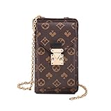 Crossbody Cell Phone Purse for Woman Leather Wallet Designer Small Crossbody Shoulder Handbag Phone Bag