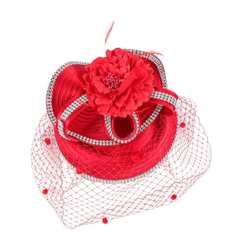 Chapeau à fleurs romantiques et pince métallique coiffe de mariée