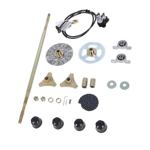 Kit de Eje Trasero Directo para Go Kart, Kit de Mejora de Rendimiento Robusto para Quads ATV, Reemplazo de 29 Pulgadas de Ruedas de Metal con Cubos