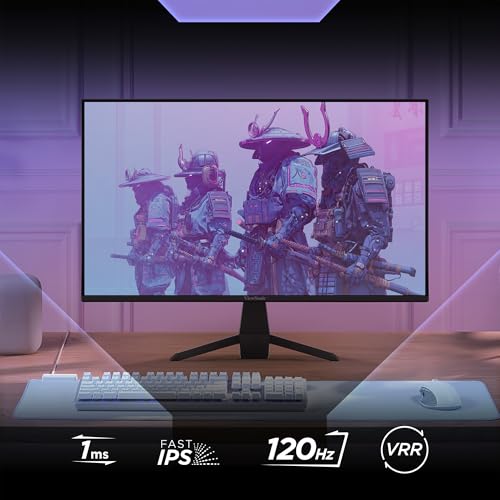 Image of ViewSonic VX2470-MHD 24 Inch 1080p Monitor, IPS Display with 120Hz and Variable Refresh Rate for Ultimate Home Entertainment, Eye Care Technology, HDMI, and DisplayPort Inputs