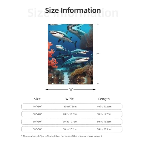 Couverture de qualité supérieure imprimé requin corail pour literie haut de gamme