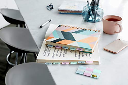 Marcadores de página Post-it 686-GRDNT, cores pastéis variadas
