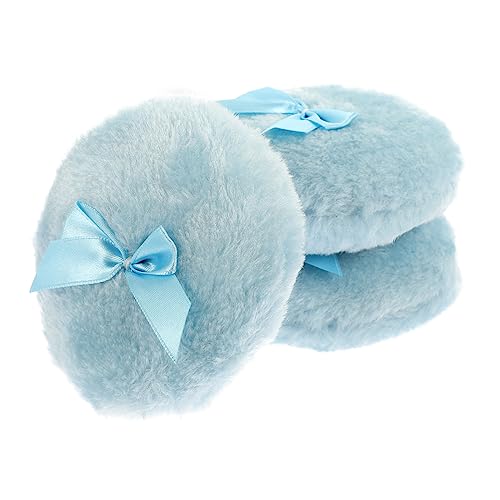CLISPEED 3 piezas Borlas de Polvo Corporal y Multi Funcionales para Bebés Puff de Algodón para Polvos Sueltos y Cosméticos Práctico y Ligero para y Casa