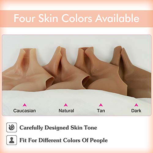 Image of ROANYER Silicone Breast Forms for Crossdressers Breastplate Crossdresser Silicone Fake boobs Transgender Cosplay Drag Queen