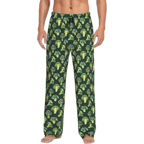 Broccoli-A Mens Pj Pants,Soft Men Lounge Pants,Mens Pajama Pants Bottoms,Sleep Pants For Men4